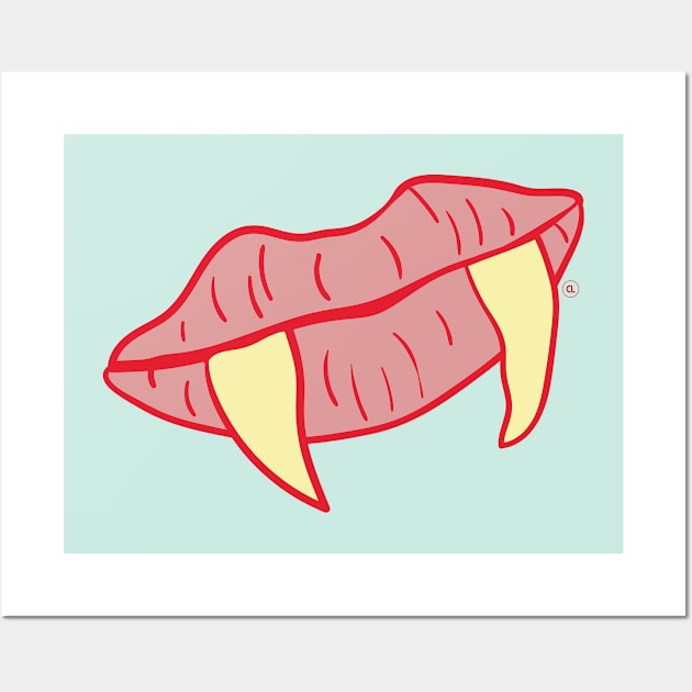 Vamp Lips Wall Art by CalebLindenDesign